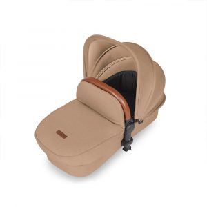 ickle bubba stomp luxe i-size isofix all in one travel system silver desert tan handle