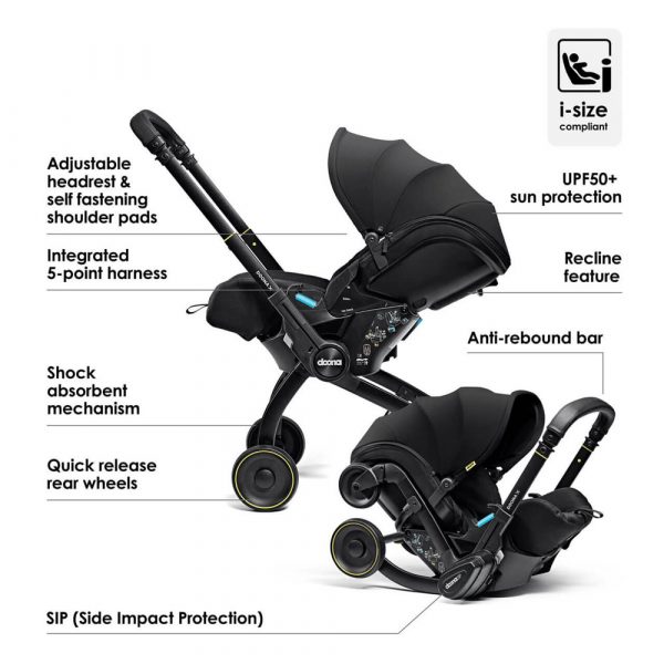 Doona X Infant Car Seat - Nitro Black