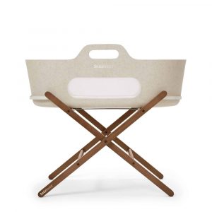 Snuzbaskit Barley Moses Basket Walnut Stand