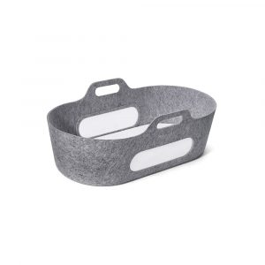 snuzbaskit moses basket stand set natural dark grey