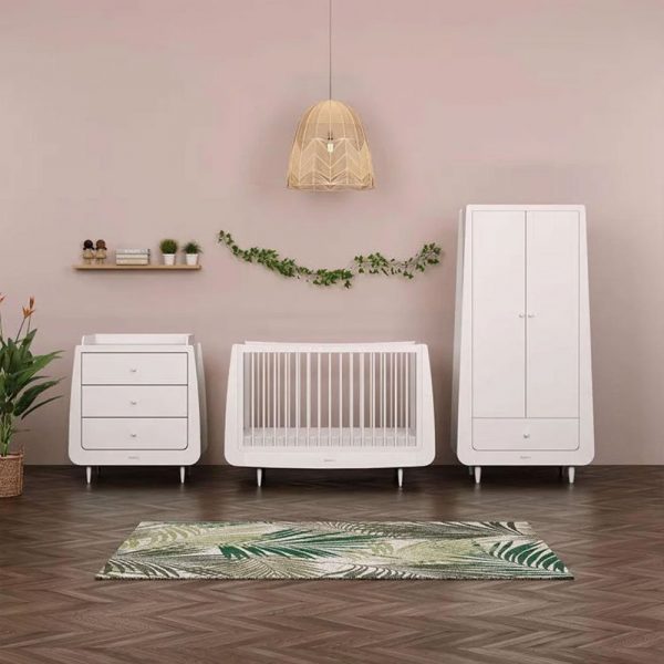 snuzkot skandi 3 piece nursery furniture set white