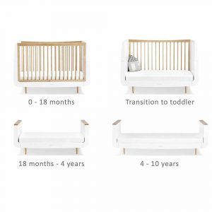 snuzkot skandi cot bed - natural