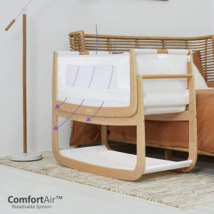 Snuzpod 4 Bedside Crib Natural