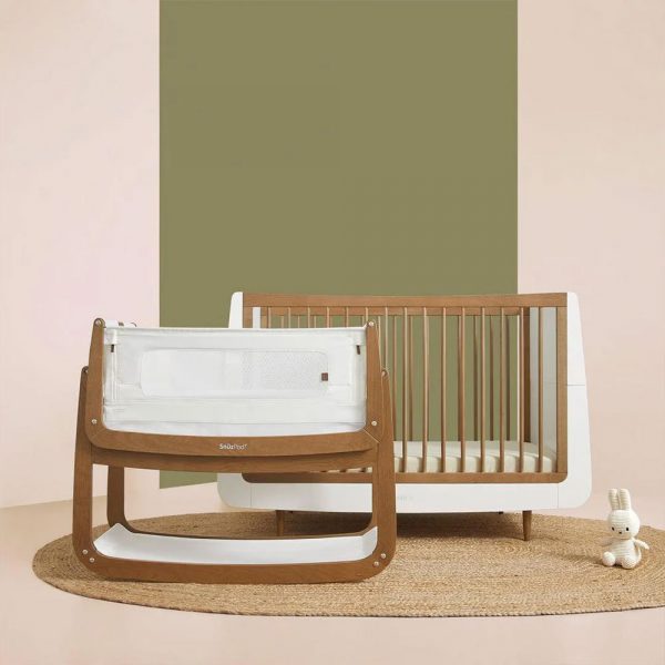 Snuzpod 4 Bedside Crib Walnut