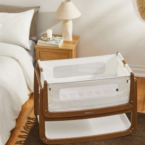 Snuzpod 4 Bedside Crib Walnut