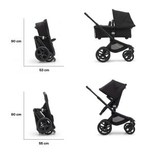 bugaboo fox 5 ultimate cybex cloud-t travel system bundle black midnight black