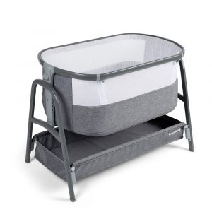 ickle bubba bubba me bedside crib space grey