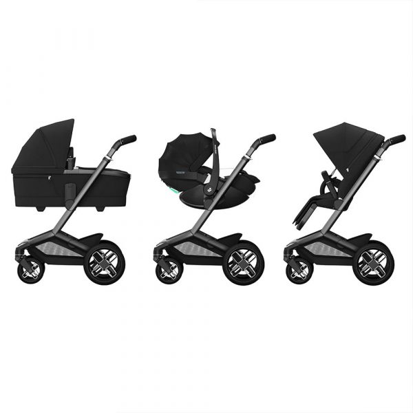 maxi cosi fame pushchair premium travel system twillic black