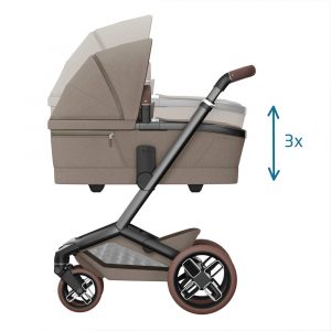 maxi cosi fame pushchair premium travel system twillic truffle brown wheels