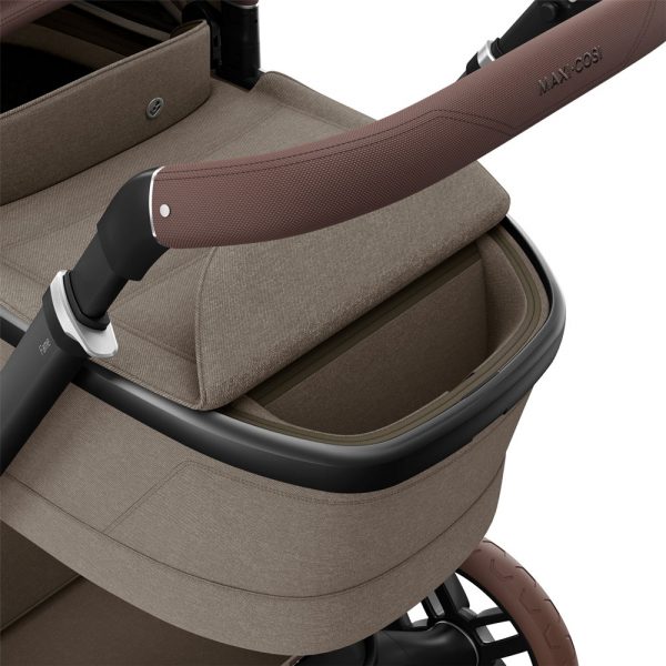 maxi cosi fame pushchair premium travel system twillic truffle brown wheels