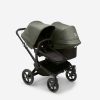 bugaboo donkey 5 duo carrycot and seat pushchair forest green