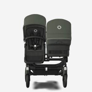 bugaboo donkey 5 duo carrycot and seat pushchair forest green