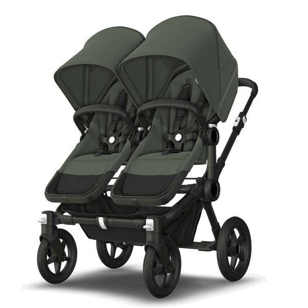 bugaboo donkey 5 duo carrycot and seat pushchair forest green