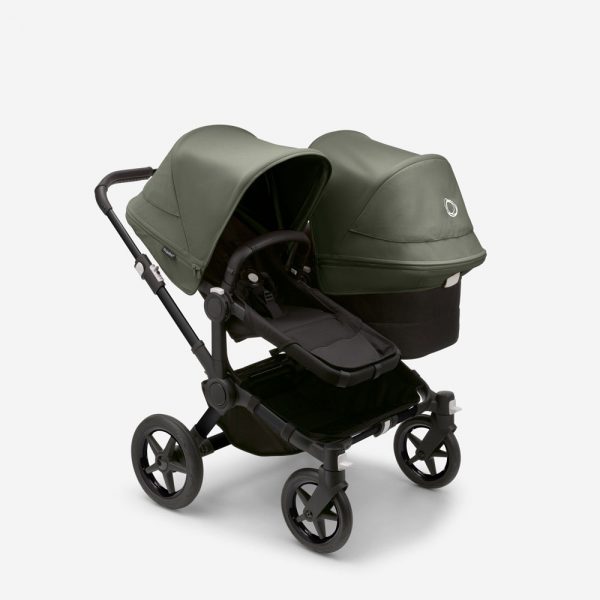 bugaboo donkey 5 duo carrycot and seat pushchair forest green