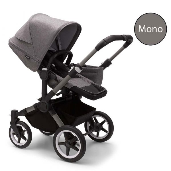 bugaboo donkey 5 duo carrycot and seat pushchair grey melange