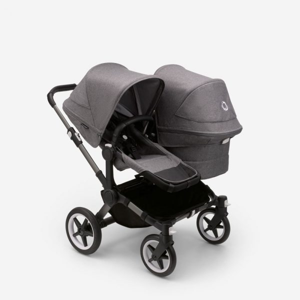 bugaboo donkey 5 duo carrycot and seat pushchair grey melange