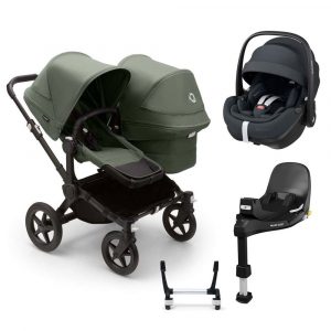 bugaboo donkey 5 duo pebble 360 pro complete bundle forest green