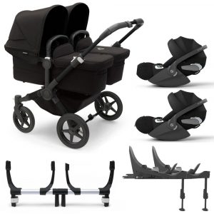 bugaboo donkey 5 twin carrycot cloud t car seat base black