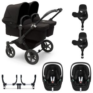 bugaboo donkey 5 twin carrycot pebble 360 pro rotating base black