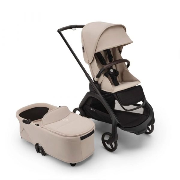 bugaboo dragonfly pushchair with carrycot desert taupe