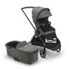 bugaboo dragonfly pushchair with carrycot forest green