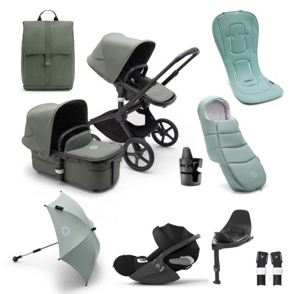 bugaboo fox 5 ultimate cybex cloud t travel system bundle forest green