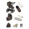 egg 3 snuggle pushchair 9 piece bundle chocolate velvet