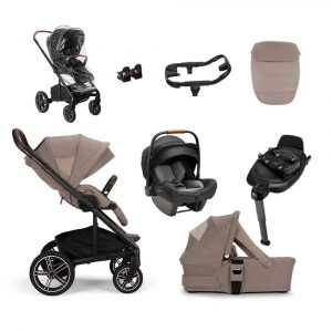 nuna mixx next travel system pipa car seat and base bundle cedar