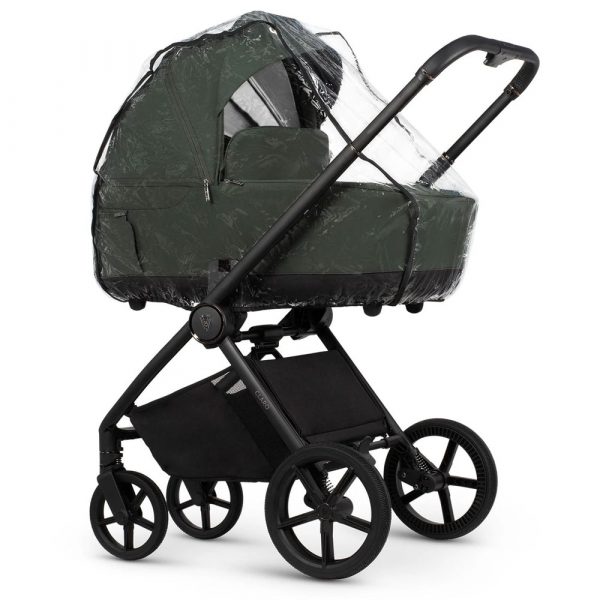 venicci claro pushchair carrycot raincover forest