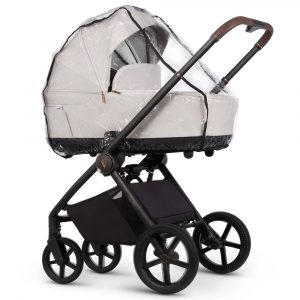 venicci claro pram carrycot raincover vanilla