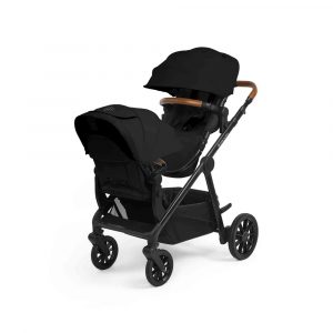 ickle bubba virgo twin pram black