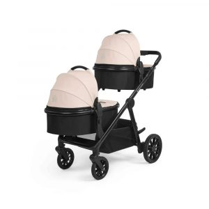 ickle bubba virgo twin pram stone tan