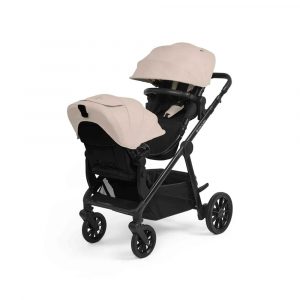 ickle bubba virgo twin pram stone tan